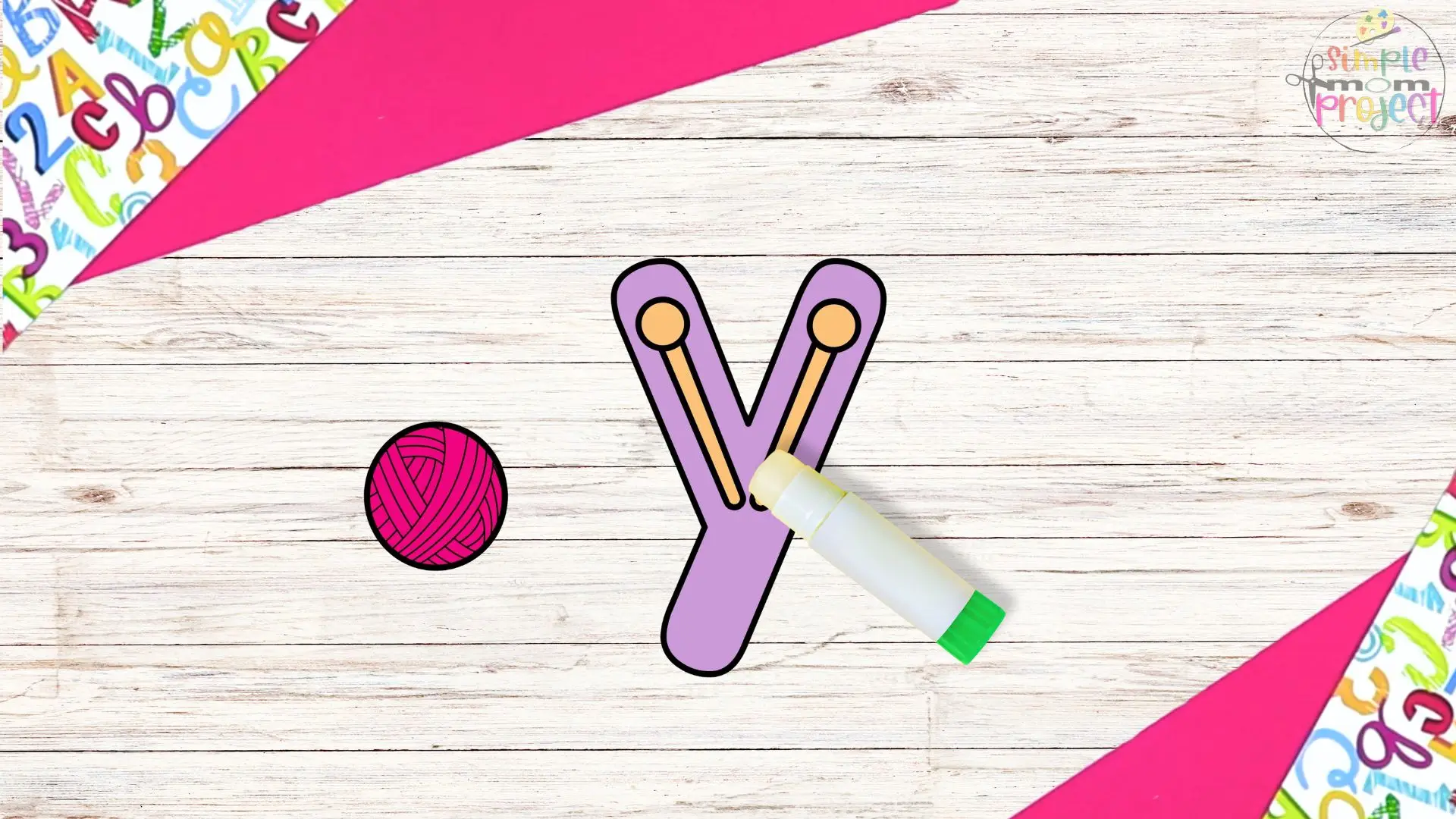 free printable letter y for yarn craft for kids 6