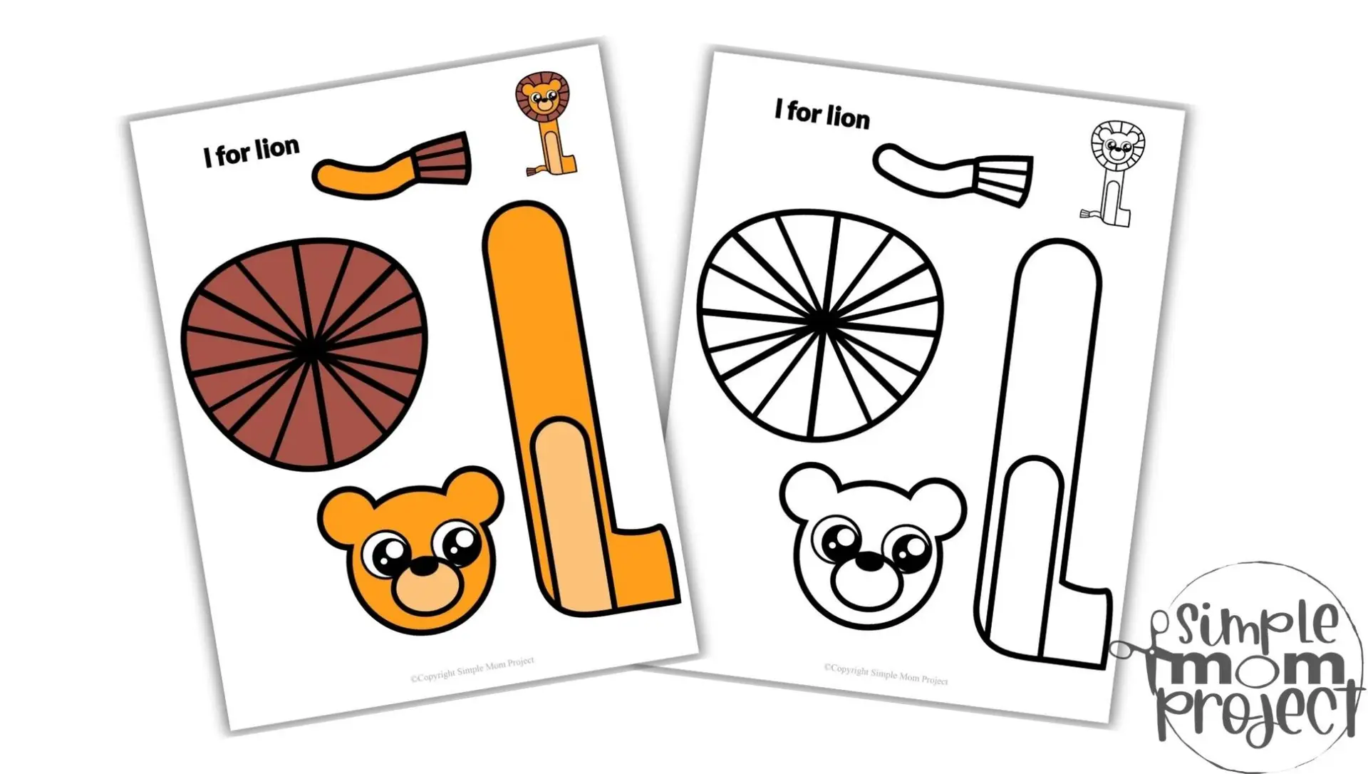 Printable Lowercase Letter l for Lion Craft Template Convertkit
