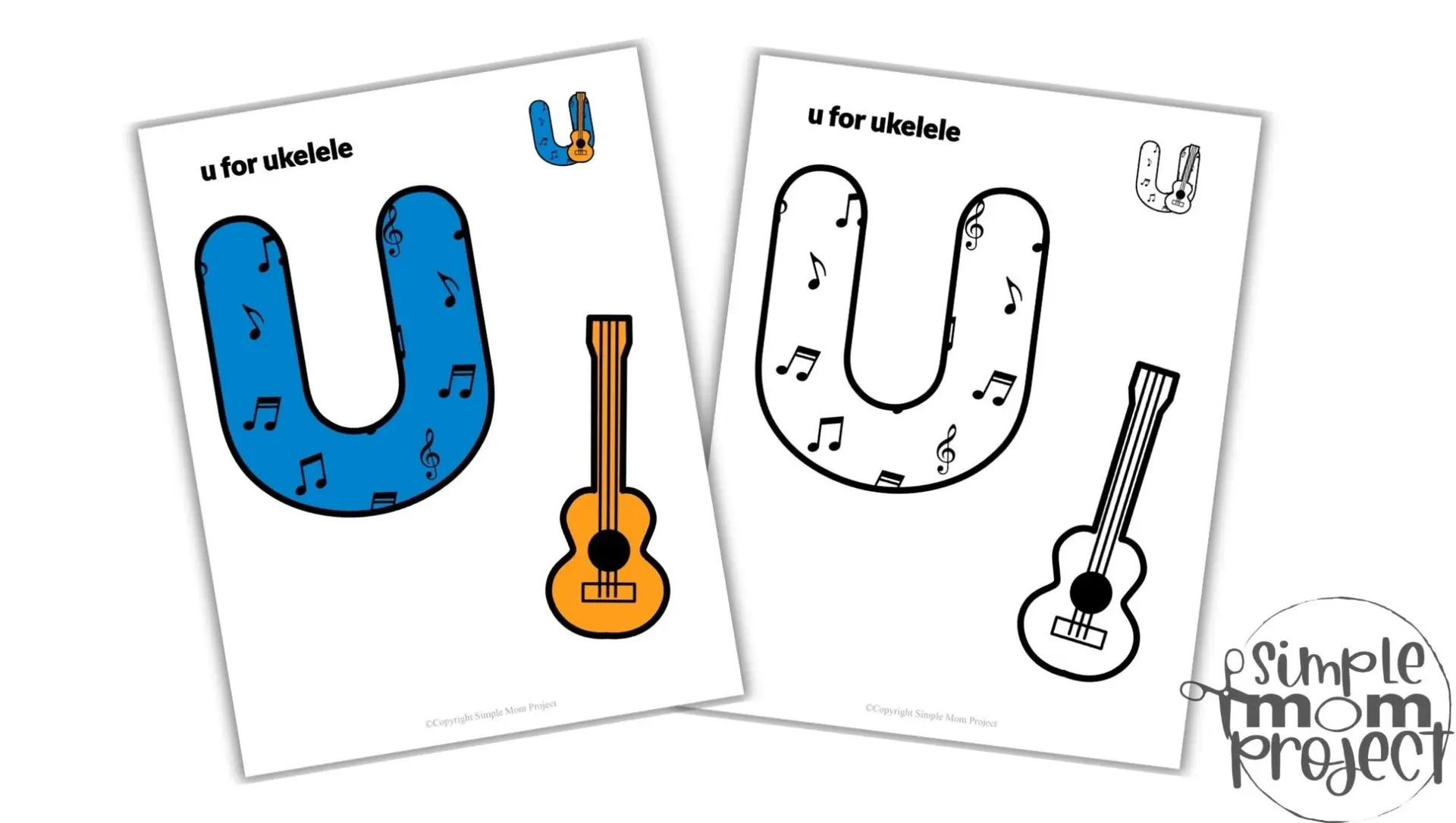 Printable Lowercase Letter u for Ukelele Craft Template Convertkit