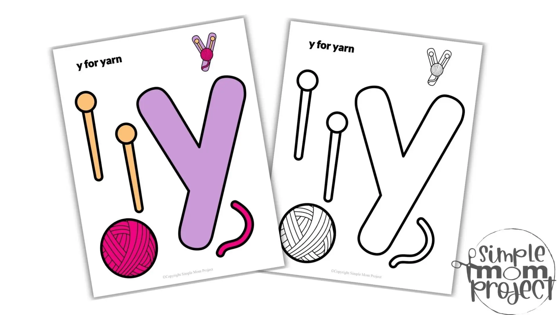 Free Printable Lowercase Letter y for Yarn Craft Template Convertkit