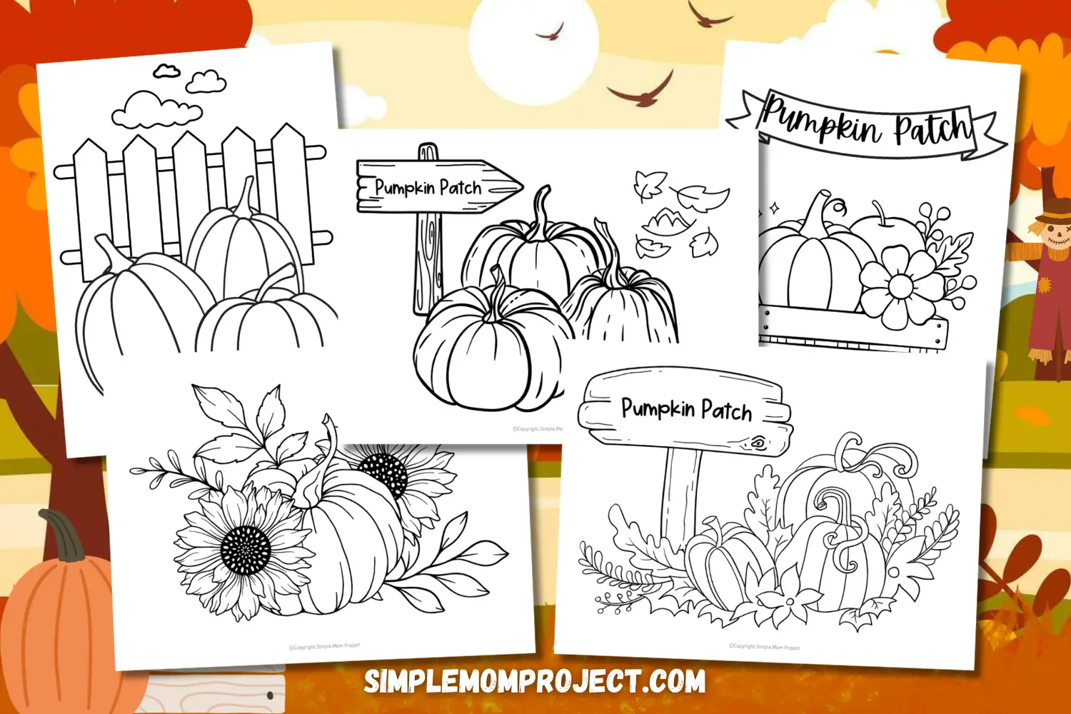 FLATLAY Pumpkin Patch Printable Template for Kids