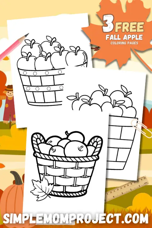 Looking for fun and cozy fall activities for your little ones? The free printable fall apple coloring page is available in 3 adorable designs that are perfect for tiny hands and growing imaginations! Also great for building fine motor skills, exploring colors and learning all about apples. From sensory coloring to orchard walls, it's a fruity fall adventure waiting to happen! Download your free printable fall apple coloring pages now!