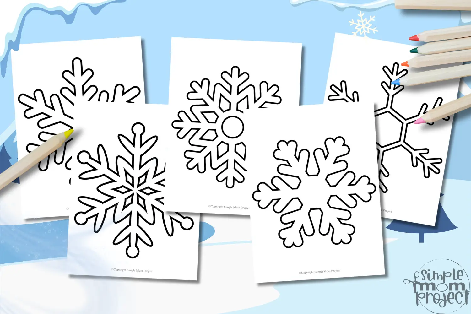 Printable Frozen Snowflake Template for Kids of All Ages 1