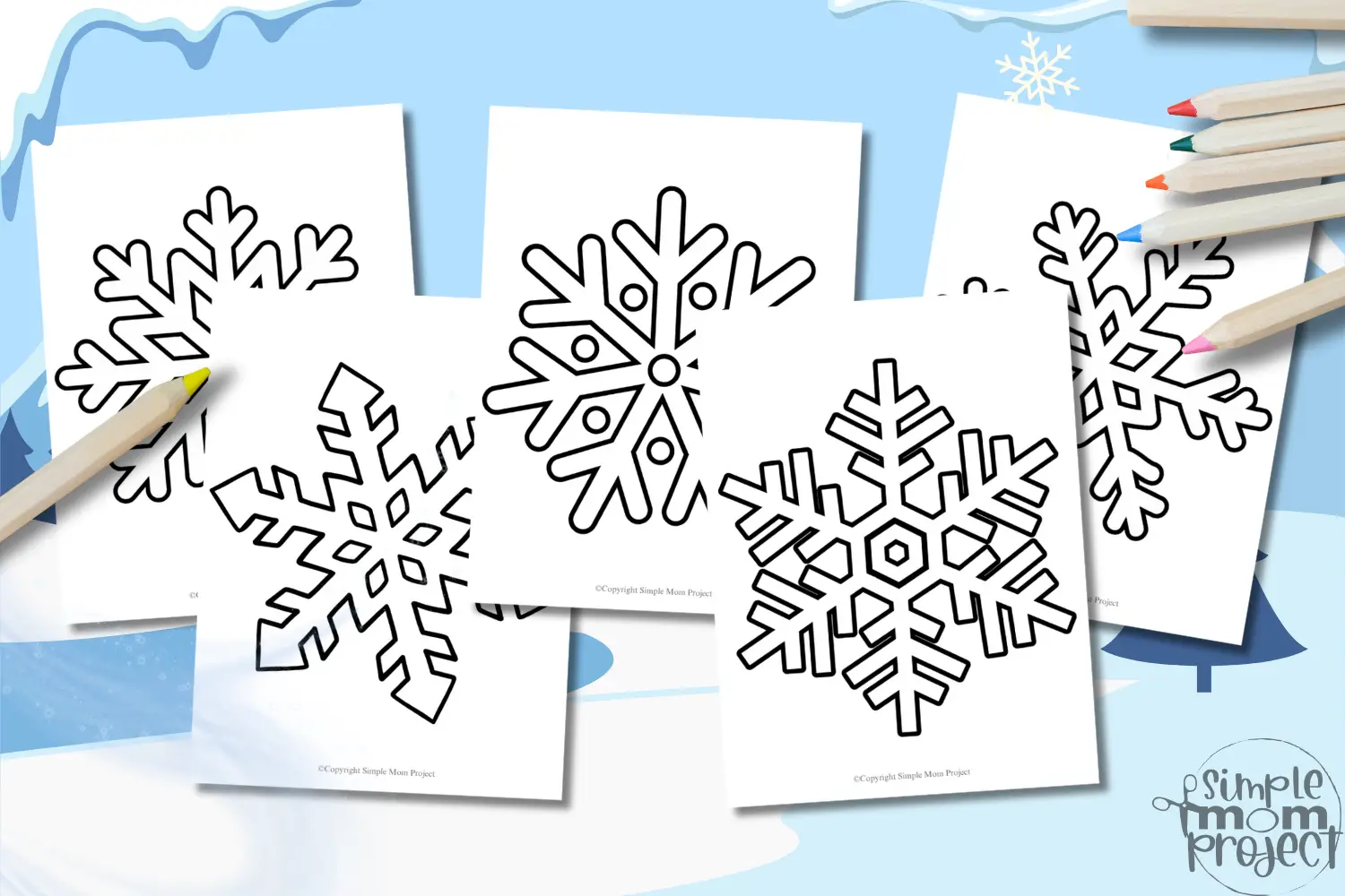 Printable Frozen Snowflake Template for Kids of All Ages 2
