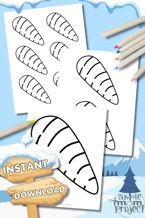 Who's ready for some frosty fun? This free printable snowman nose template is perfect for winter crafts at home or in the classroom! Kids can color it, cut it, pin it, wear it or use it in games. From Olaf-inspired crafts to silly snowman faces with hats, eyes and buttons, there are endless ways to play! Download your free printable snowman nose today and let the winter creativity begin!