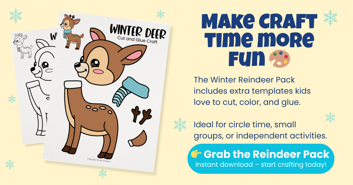1 Upgrade Your Craft Time Winter Reindeer Template