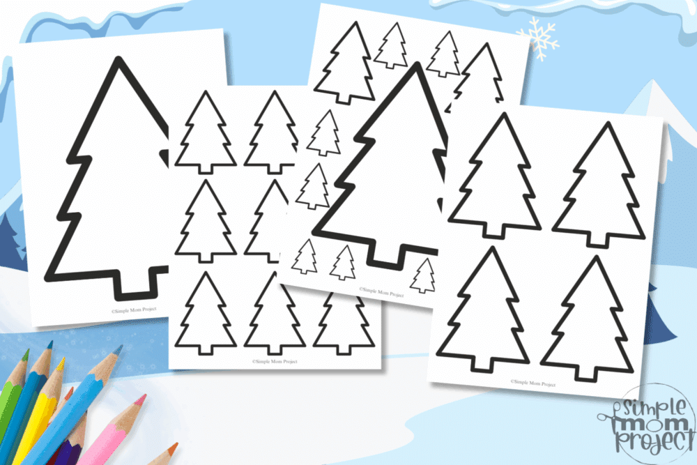 Free Printable Pine Tree Template - Simple Mom Project