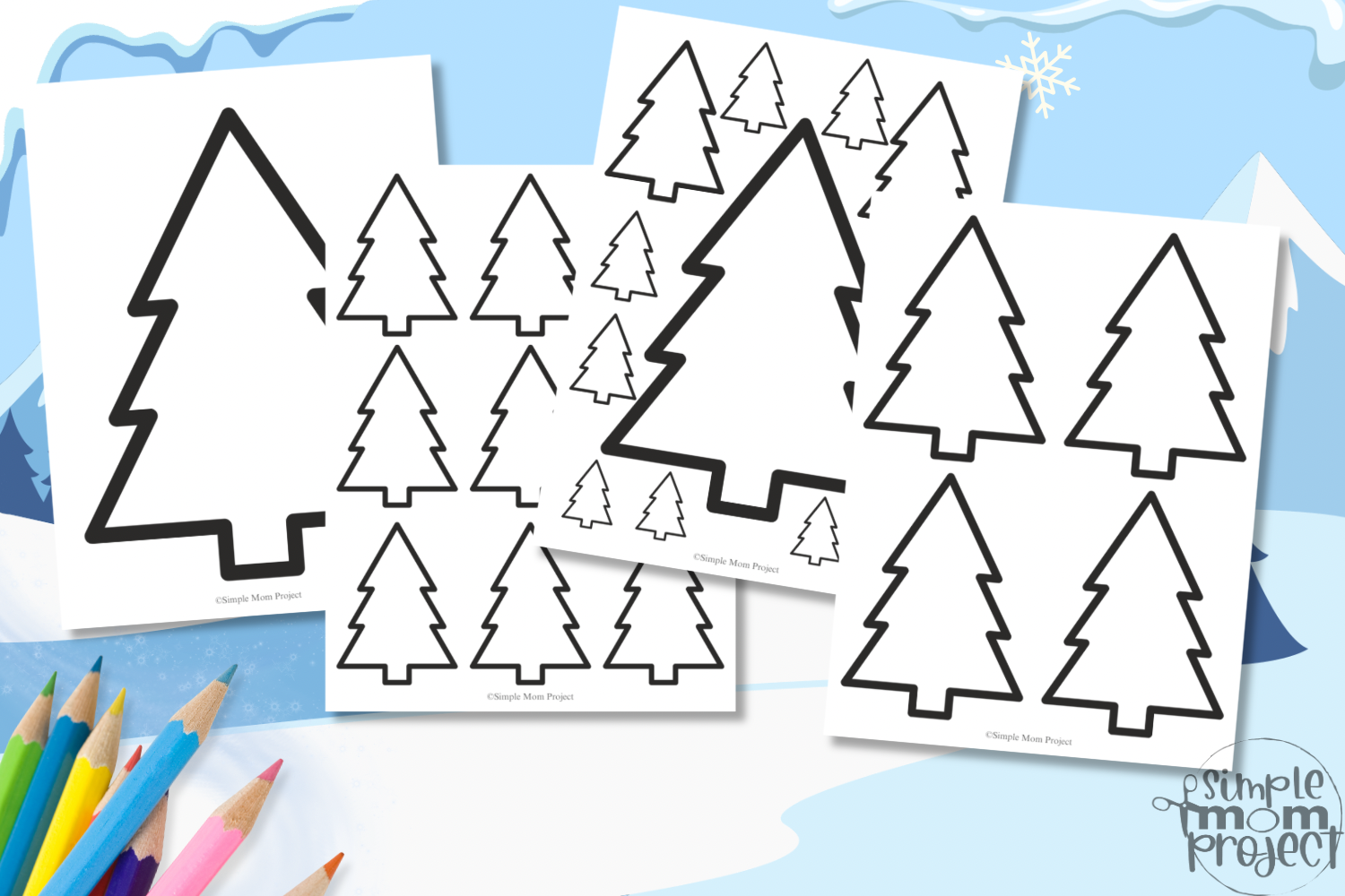 FLATLAY Free Tree Printable Template for Kids