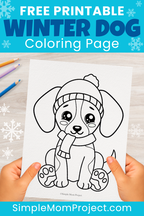 Keep kids entertained this winter with an easy and free printable winter dog craft! This cozy puppy template makes crafting fun while helping little ones build fine motor skills, creativity, and focus. Great for classrooms, homeschools, or family craft time at home. Print your copy today and let your kids create their very own winter dog friend!
