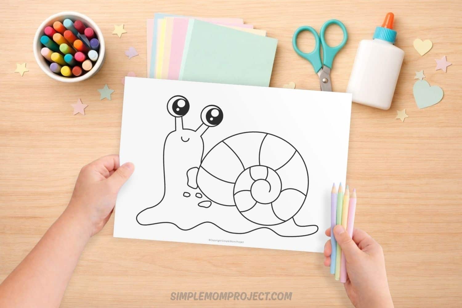 free printable snail template for kids easy spring activity preschool