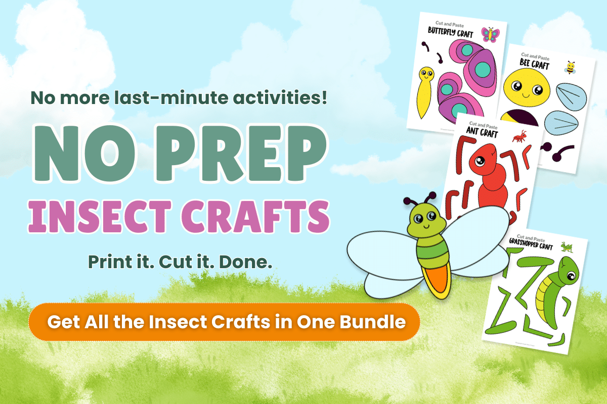 No prep firefly craft printable for kids easy activity