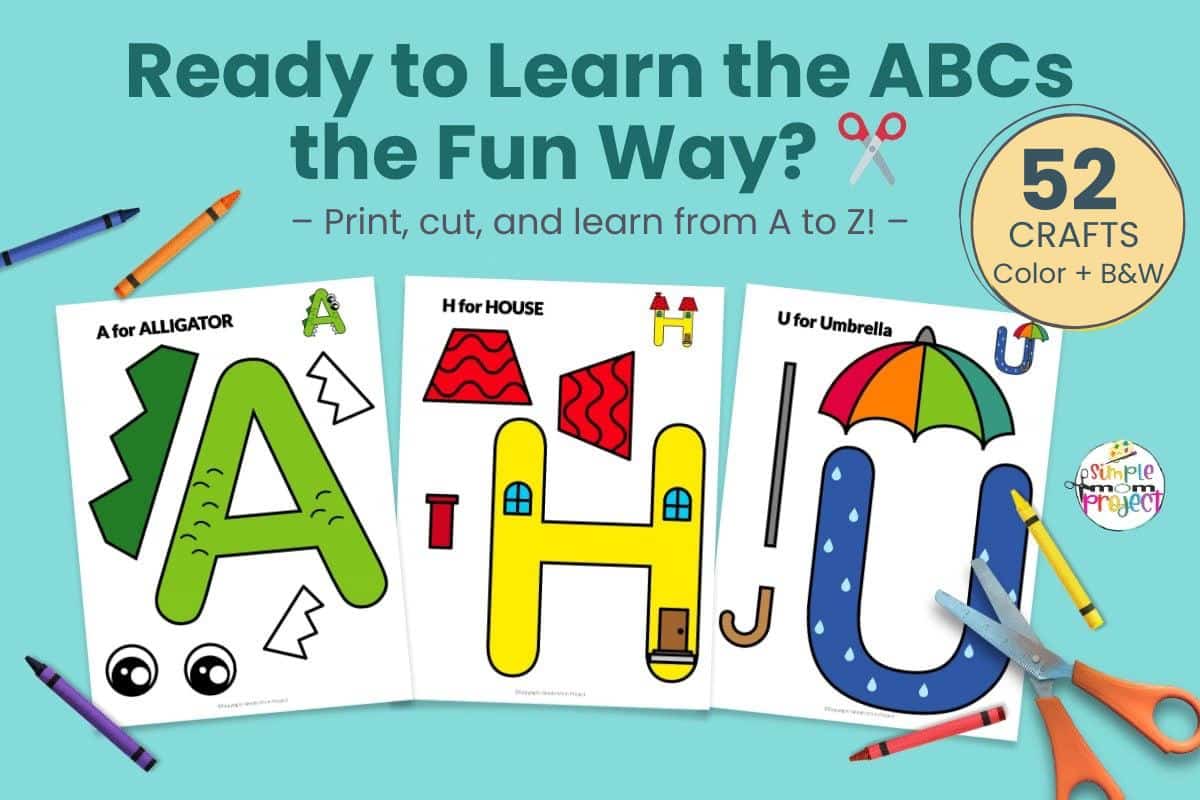 Printable Uppercase Alphabet Letter Template Bundle for Kids of all ages 3