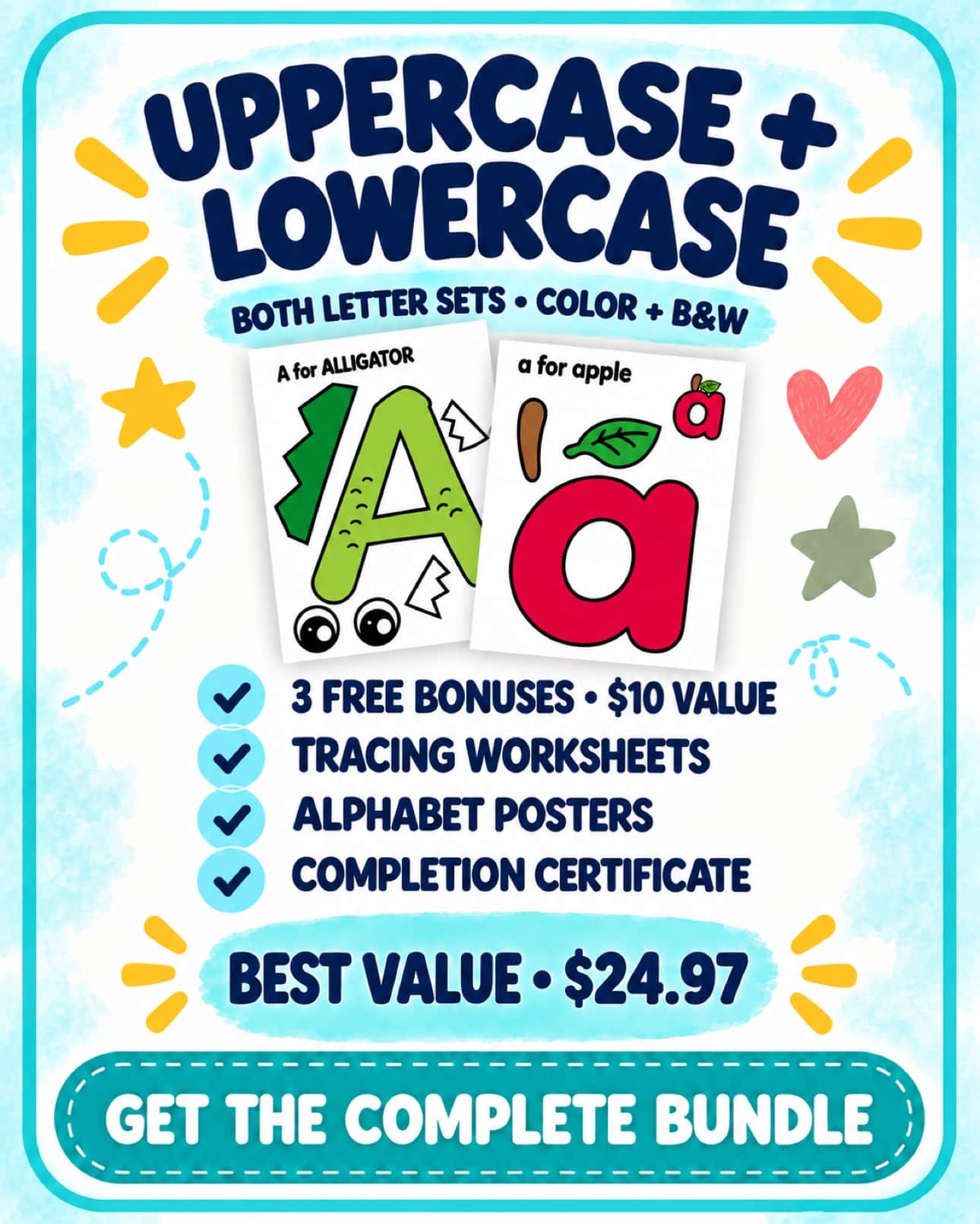 Complete alphabet bundle $24.97