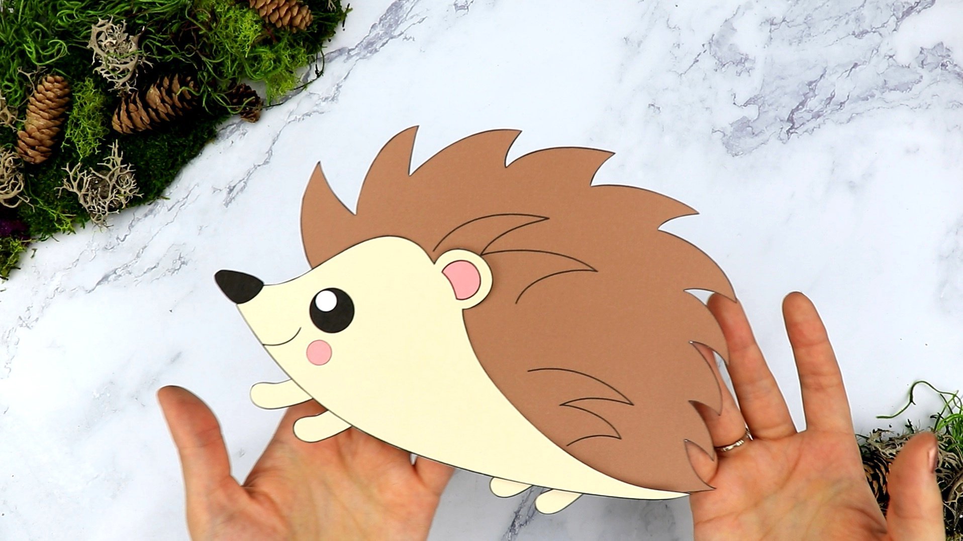 Free Printable Cut and Paste Hedgehog Craft for Kids