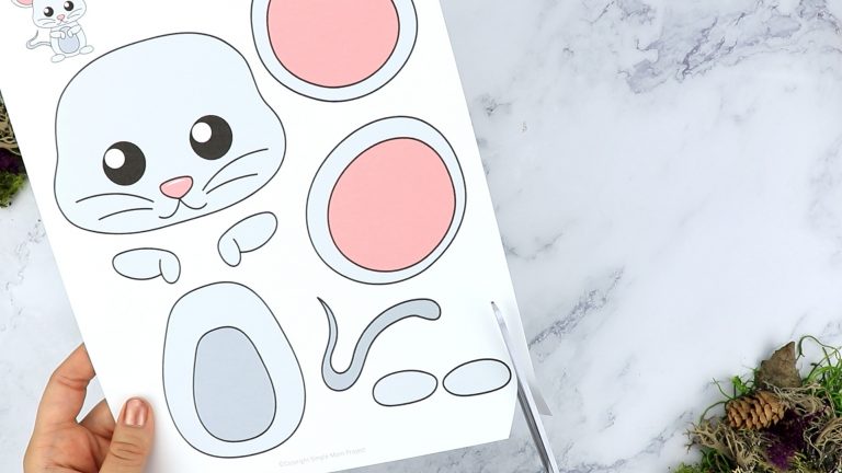 Free Printable Woodland Mouse Craft for Kids (Cut & Paste Template)
