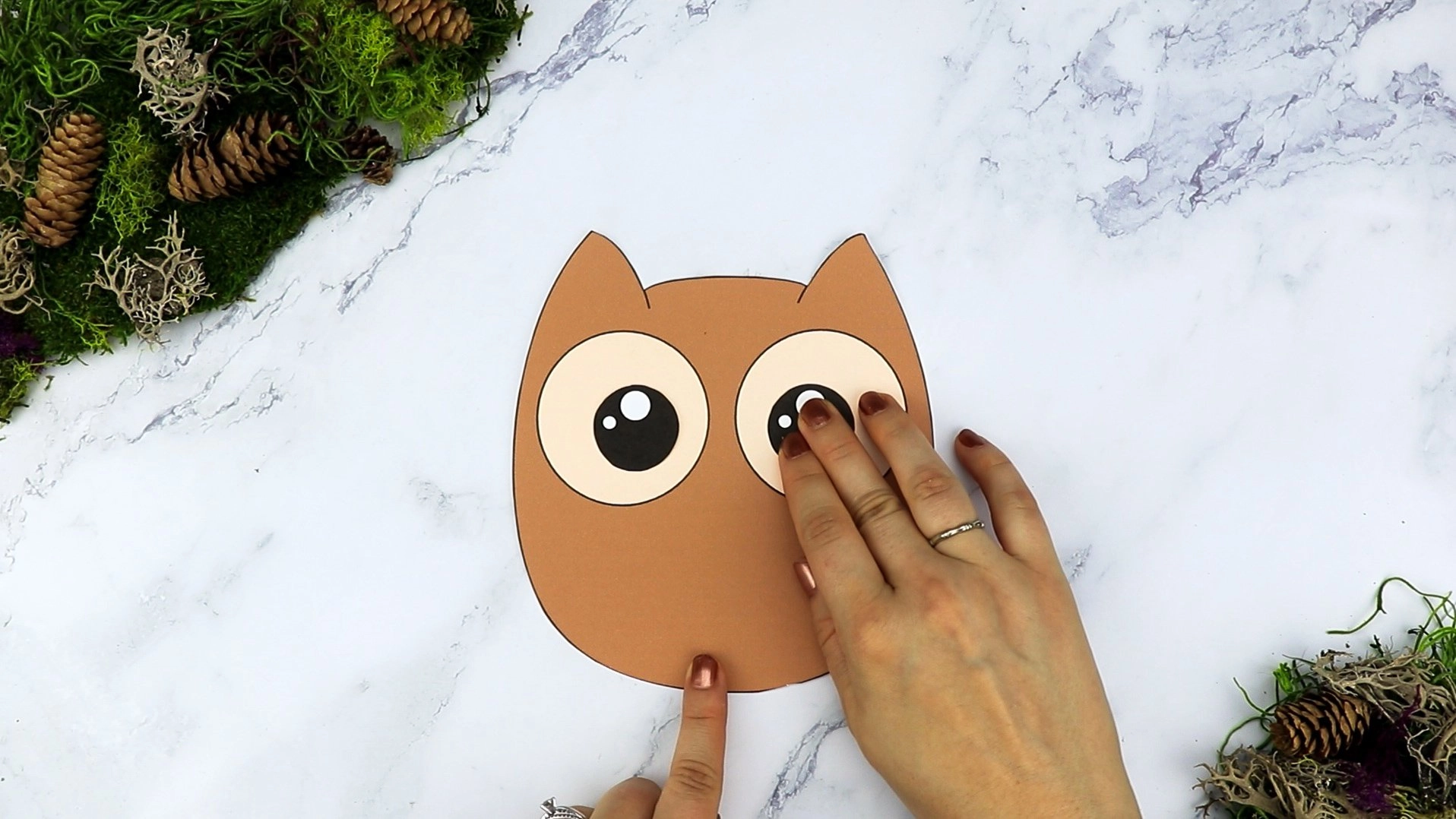 Free Printable Forest Owl Craft Template for kids, preschoolers, toddlers and kindergartners