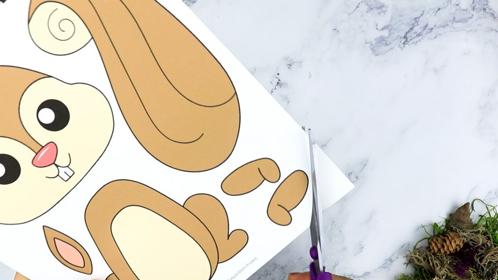 Free Printable Forest Squirrel Craft Template for kids, preschoolers, toddlers and kindergartners