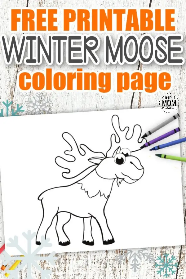 Are you looking for a simple and fun Moose coloring page for your kids Arctic animal crafts? This free printable Moose template makes an ideal addition to any toddlers Arctic or Winter animal coloring book or even as a fun art project for kindergartners. Simply, click here and grab your cute Moose coloring page, then start adding your favorite colors! #Moosecoloringpages #Arcticanimalcoloringpages #WinteranimalColoringpages #Papercraftsforkids #SimpleMomProject