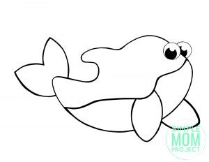 Free Printable Simple Arctic Animal Orca Coloring Page for kids preschoolers and toddlers