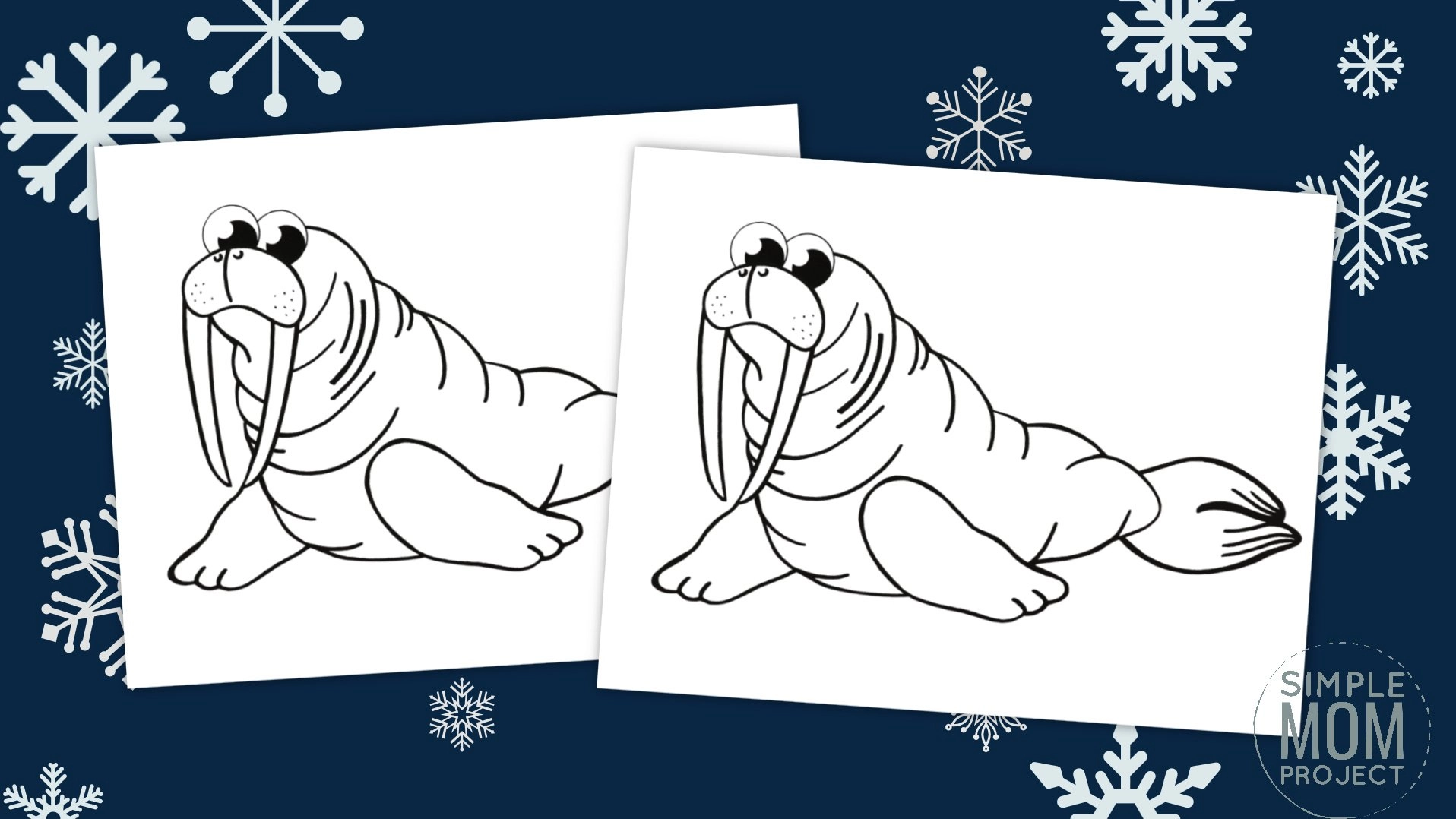 Free Printable Walrus Template – Simple Mom Project