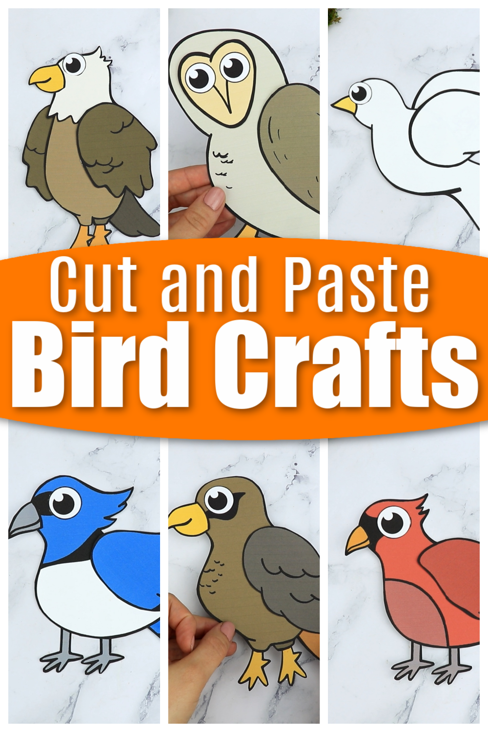 Cut and Paste Bird Crafts for Kids Simple Mom Project