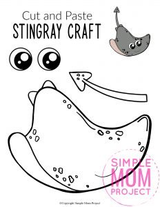 Free Printable Stingray Craft for Kids with Template