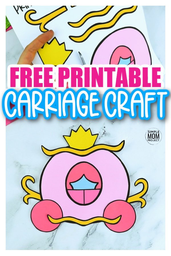 Download Free Printable Princess Carriage Craft Template