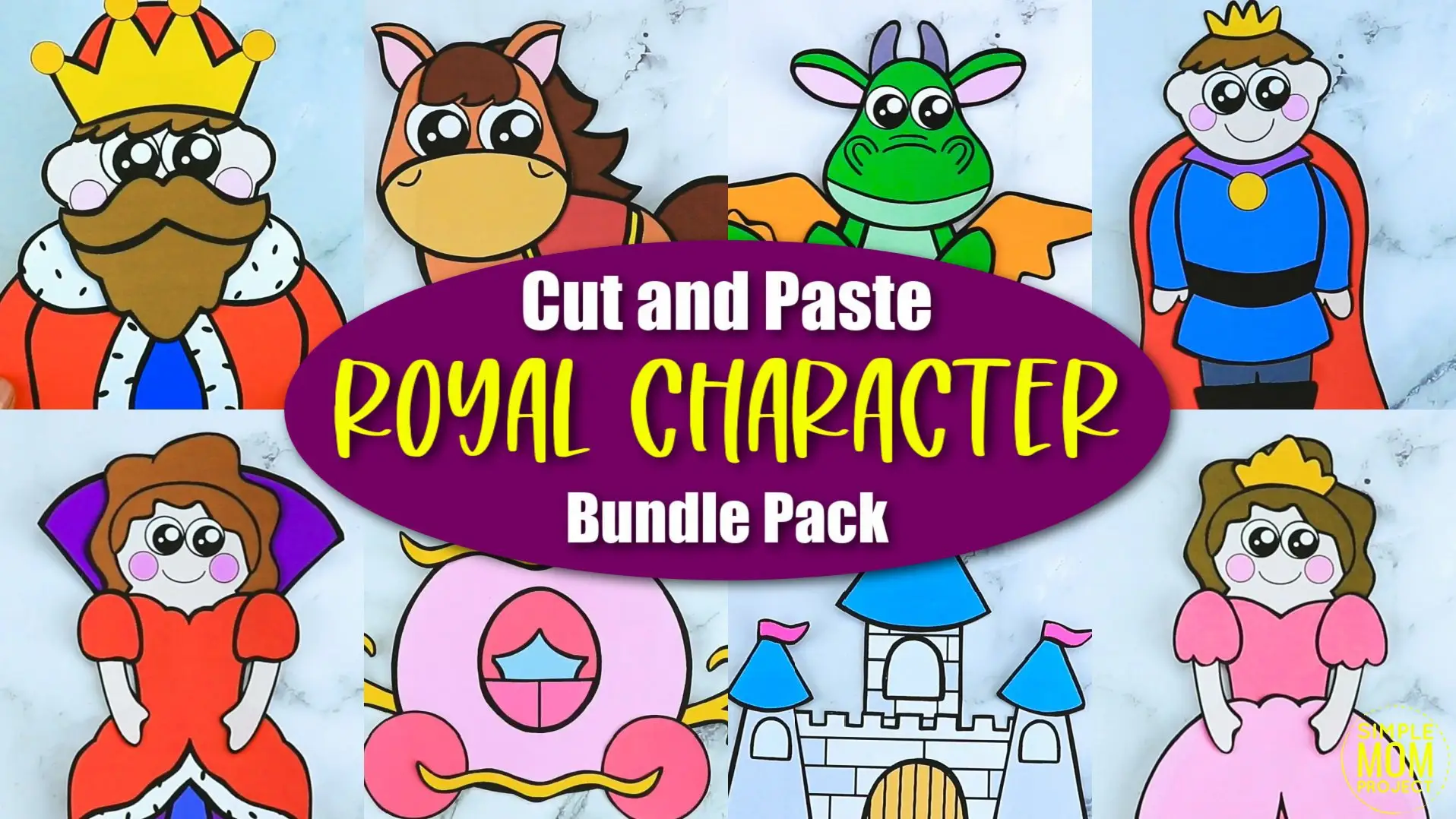 Looking for the best storybook character crafts for your kids? These easy character crafts have fun cut and paste templates to keep toddlers, preschoolers or even big kids amused for hours. Including our popular princess, horse, castle carriage and many more these are sure to be a big hit with your kids for fun craft activities or even homeschooling lessons. Click here to grab these awesome storybook character craft templates today. #storybookcrafts #storybookcharactercrafts #SimpleMomProject