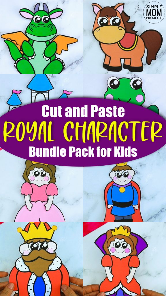 Looking for the best storybook character crafts for your kids? These easy character crafts have fun cut and paste templates to keep toddlers, preschoolers or even big kids amused for hours. Including our popular princess, horse, castle carriage and many more these are sure to be a big hit with your kids for fun craft activities or even homeschooling lessons. Click here to grab these awesome storybook character craft templates today. #storybookcrafts #storybookcharactercrafts #SimpleMomProject