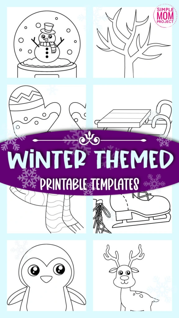 Printable Winter Templates Simple Mom Project