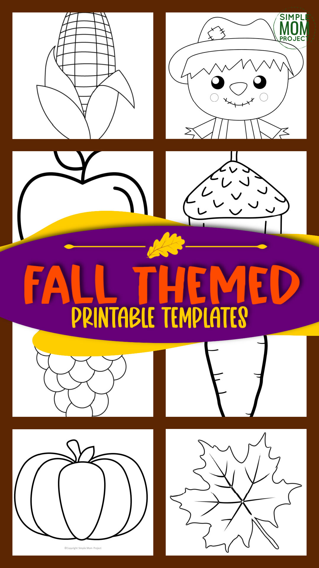 Printable fall templates for autumn projects fall crafts fall decor and fall activities