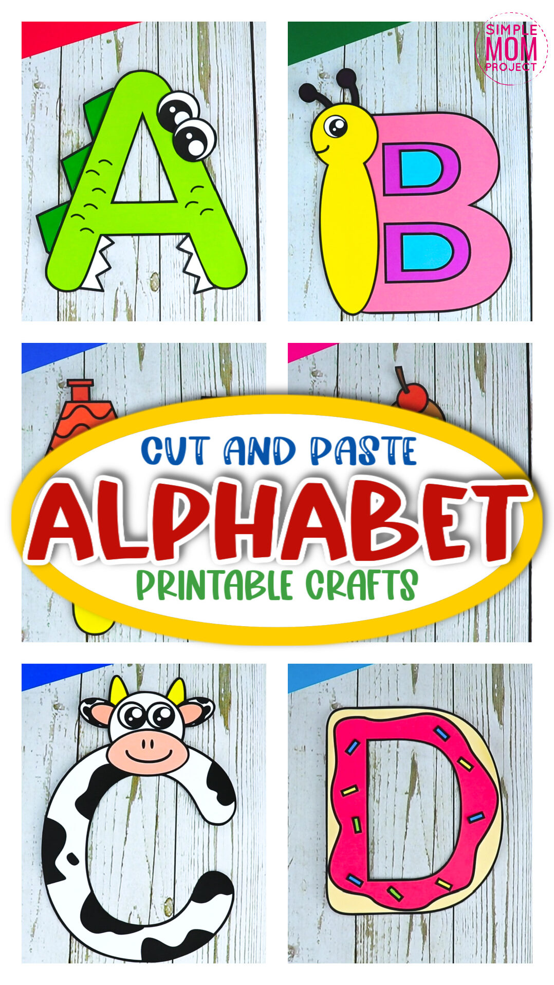 Printable Alphabet Crafts for Kids, preschoolers and toddlers