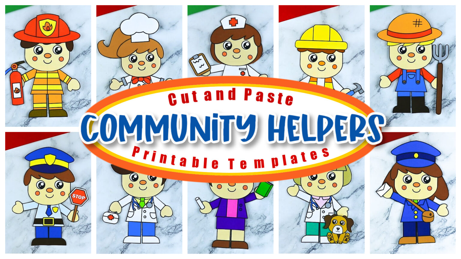 Printable Community Helper Craft Templates – Simple Mom Project